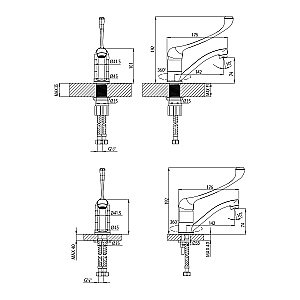 Смеситель для раковины Lemark Project LM4637C хром купить в интернет-магазине сантехники Sanbest