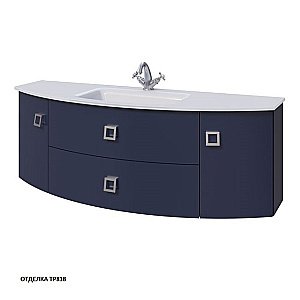 Тумба с раковиной Caprigo Legato 140 2 ящика/раковина стекло бланж для ванной в интернет-магазине Sanbest