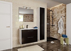 Тумба с раковиной Эстет Vegas 80 белая для ванной в интернет-магазине Sanbest