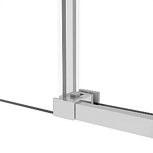 Душевая дверь Vincea Slim Soft VDS-1SS120CLBN 120 профиль брашированный никель/стекло прозрачное купить в интернет-магазине Sanbest