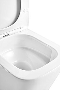 Унитаз подвесной Taliente Correto Tornado 3 CR55003 безободковый, смыв торнадо, с крышкой микролифт, белый купить в интернет-магазине Sanbest