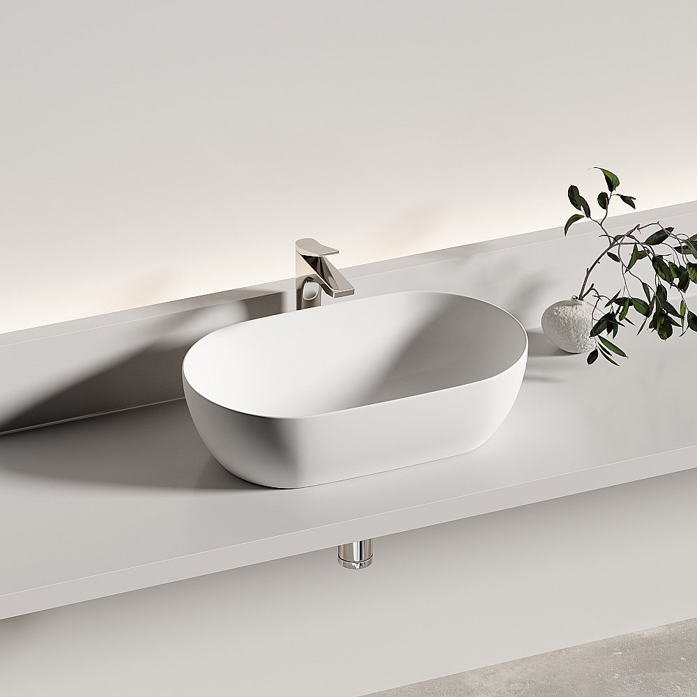 Раковина Ceramica Nova Twist CN12001MW белая матовая купить в интернет-магазине Sanbest