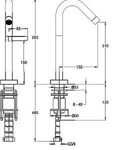 Cмеситель для раковины Jacob Delafon STILLNESS E985-4-CP купить в интернет-магазине сантехники Sanbest