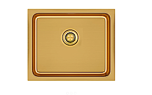 Кухонная мойка Paulmark VISTA 54 UNI PM305444-BG брашированное золото купить в интернет-магазине сантехники Sanbest