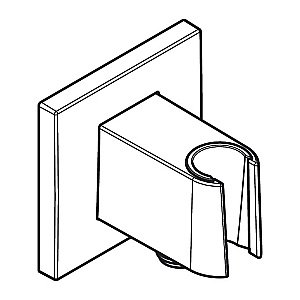 Подключение для шланга Hansgrohe FixFit E 26889990 полированное золото купить в интернет-магазине сантехники Sanbest