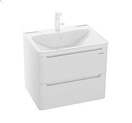 Тумба с раковиной подвесная Grossman АДЕЛЬ 60 белая для ванной в интернет-магазине Sanbest