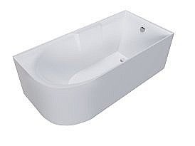 Ванна акриловая пристенная GROSSMAN Cristal GR-2201 151x75  белая купить в интернет-магазине Sanbest