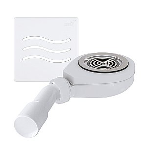 Сифон для душевого поддона RGW S-016-1 Волна белый купить в интернет-магазине сантехники Sanbest