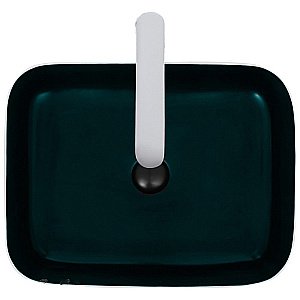 Раковина накладная WeltWasser WW ELBACH M2195 WG 50 белая, зеленая купить в интернет-магазине Sanbest