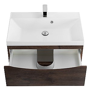 Тумба с раковиной Belbagno MARINO 75 подвесная Rovere Moro для ванной в интернет-магазине Sanbest