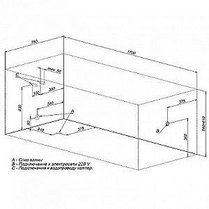 Акриловая ванна Aquanet Taurus 170x75 к/с87 купить в интернет-магазине Sanbest