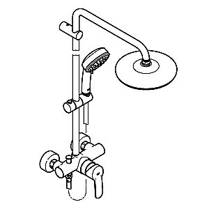 Душевая система Grohe Tempesta Cosmopolitan System 210 26224001 хром купить в интернет-магазине сантехники Sanbest