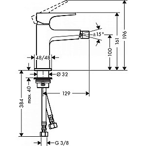 Смеситель Hansgrohe Metropol 32520140 купить в интернет-магазине сантехники Sanbest