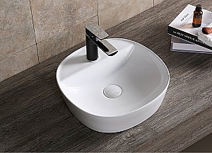 Раковина накладная CeruttiSpa 40 CR0075 белая купить в интернет-магазине Sanbest