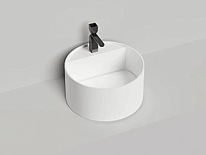Раковина накладная Salini ARMONIA ROUND TOP 02 S-Sense 130412TG 45 без отверстия под смеситель, белая купить в интернет-магазине Sanbest