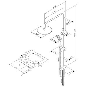 Душевая система AM.PM X-JOY F40885A24 хром купить в интернет-магазине сантехники Sanbest