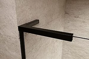 Шторка для ванны Radaway Furo SL Black PND II 120 стекло прозрачное/профиль черный матовый купить в интернет-магазине Sanbest
