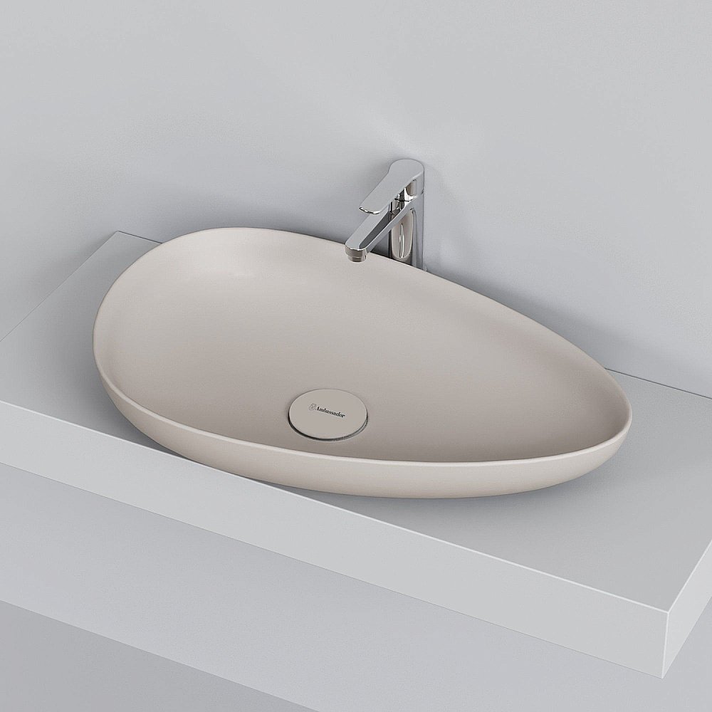 Раковина Ambassador Kingston 58 146T20401 бежевая матовая купить в интернет-магазине Sanbest