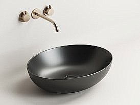 Раковина накладная Ceramica Nova Element CN6017MB черная матовая купить в интернет-магазине Sanbest
