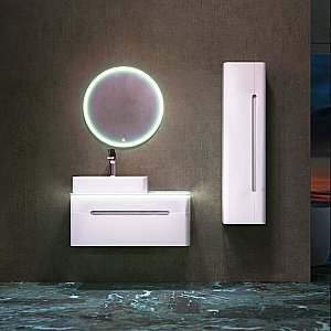 Зеркало Jorno Shine Shi.02.65/W 65x65 в ванную от интернет-магазине сантехники Sanbest