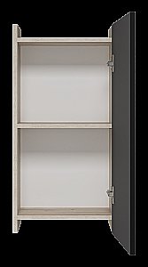 Шкаф подвесной Misty Поло 40 О-Пол08040-014По Антрацит / Дуб Галифакс белый для ванной в интернет-магазине сантехники Sanbest