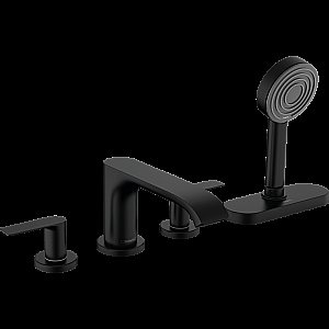Смеситель для ванны Hansgrohe Vivenis 75444670 черный матовый купить в интернет-магазине сантехники Sanbest