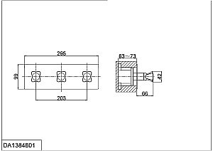 Смеситель для душа D&K Hessen Grimm DA1384801 купить в интернет-магазине сантехники Sanbest