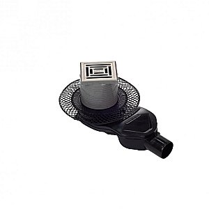 Душевой трап боковой Berges Platz Uno 15х15 090170 матовый хром купить в интернет-магазине Sanbest