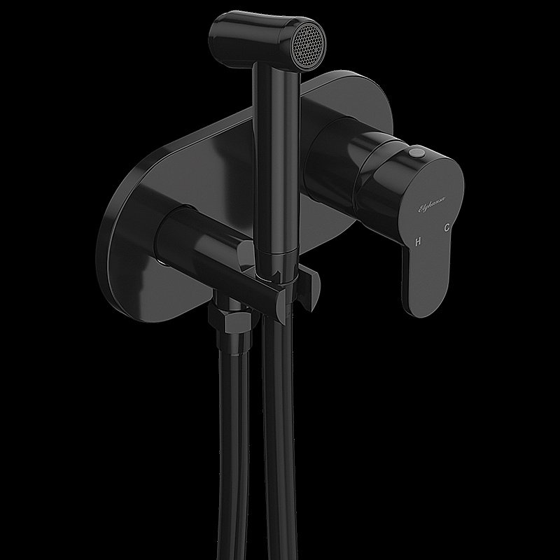 Гигиенический душ Elghansa Dynamic 15R0883-Black (Set-824) черный купить в интернет-магазине сантехники Sanbest