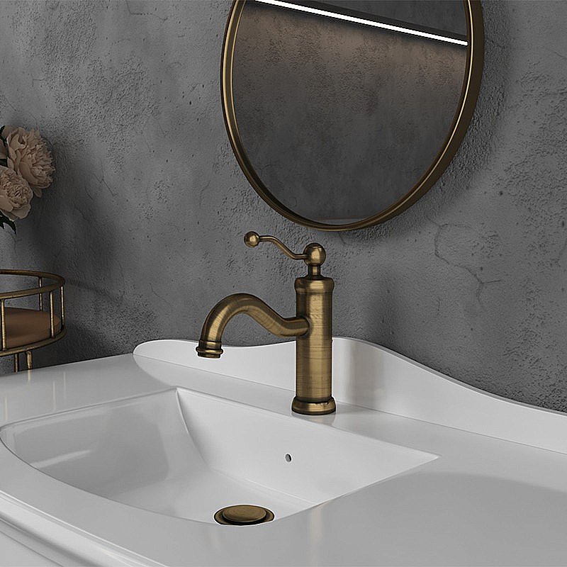 Смеситель для раковины PAINI Duomo 88F3211KM бронза купить в интернет-магазине сантехники Sanbest