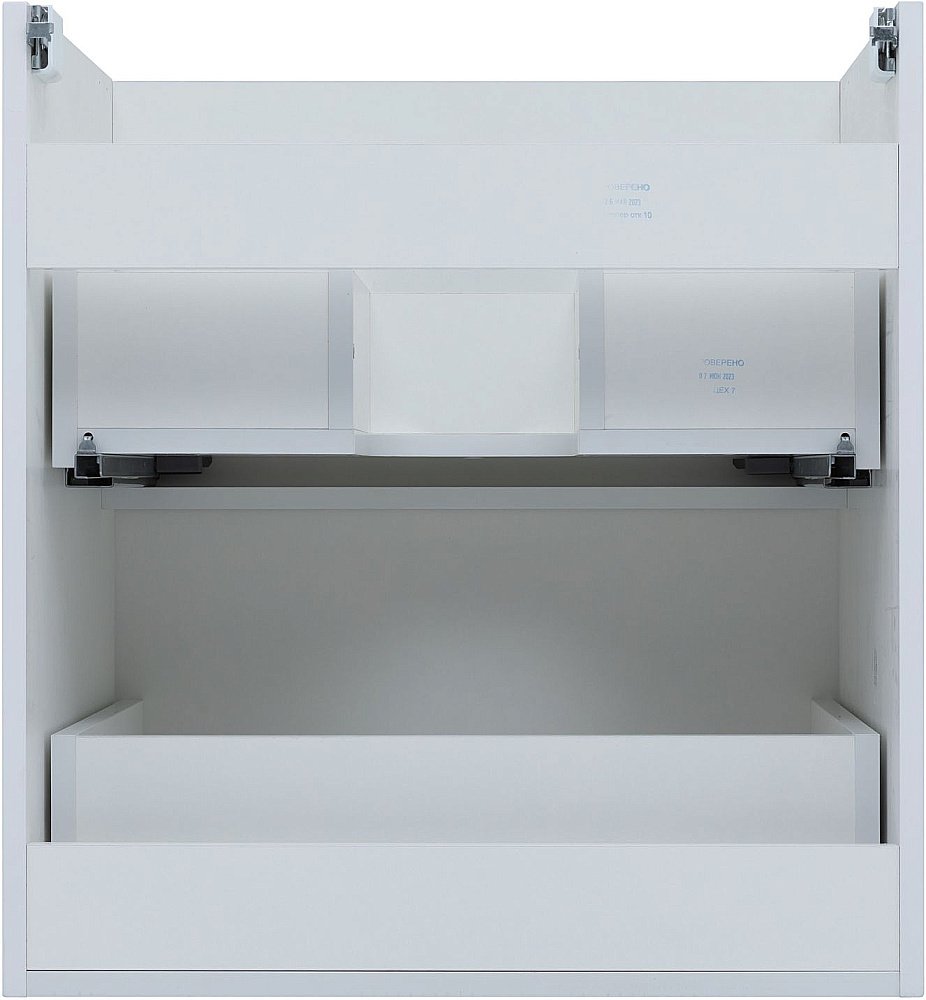 Тумба с раковиной Aquanet Терра 60 белая матовая для ванной в интернет-магазине Sanbest