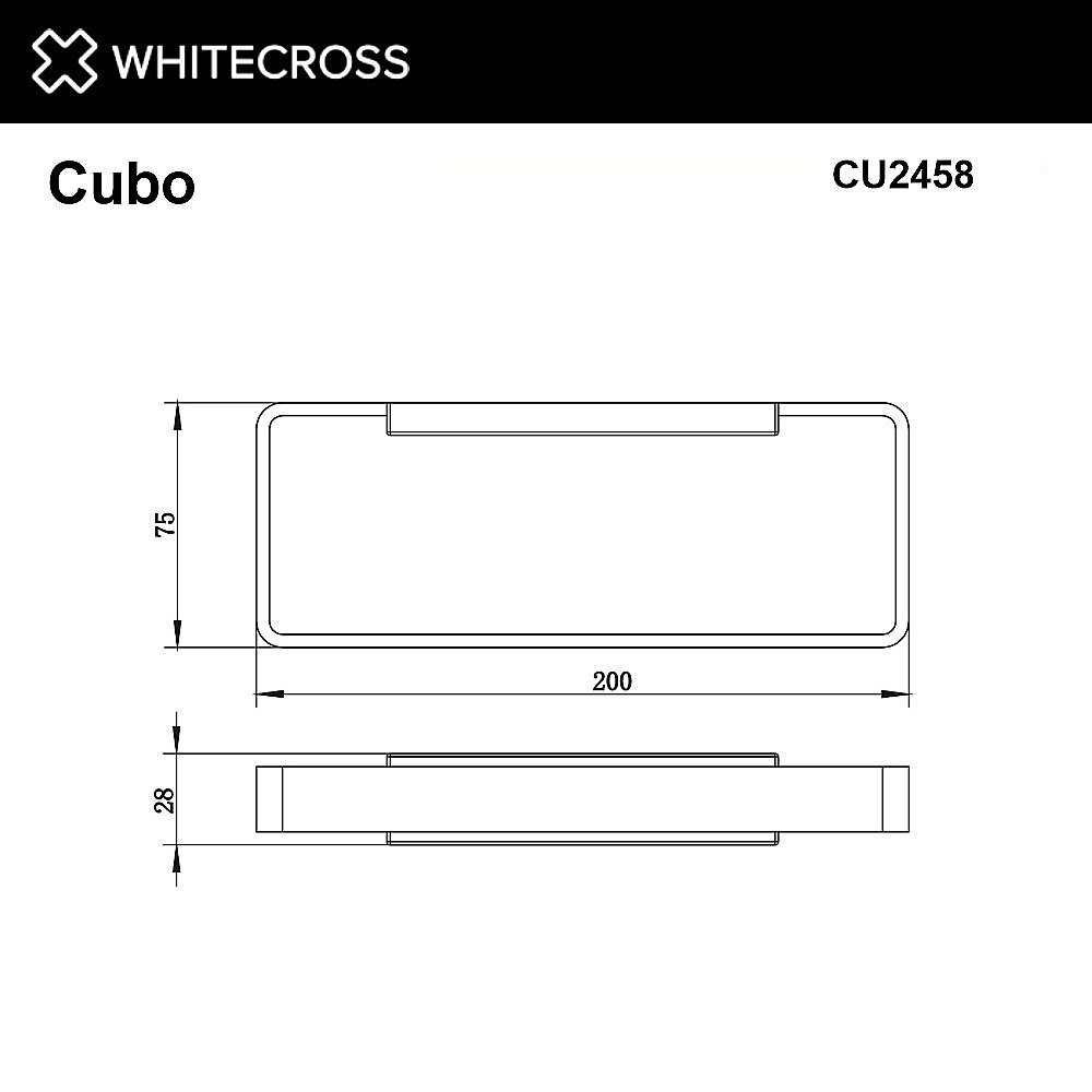 Полотенцедержатель WhiteCross Cubo CU2458GM оружейная сталь купить в интернет-магазине сантехники Sanbest