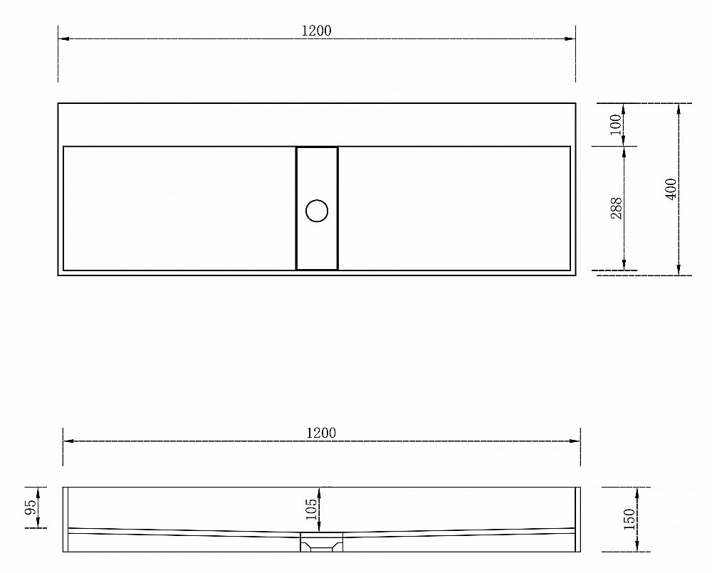 Раковина накладная ABBER Stein AS2642 120 белая матовая купить в интернет-магазине Sanbest