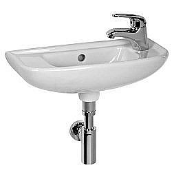 Раковина подвесная Jika DEEP by mini 50 см правая белая купить в интернет-магазине сантехники Sanbest