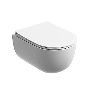 Унитаз подвесной Ceramica Nova Modena CN6063MW безободковый, с крышкой микролифт, белый матовый купить в интернет-магазине Sanbest