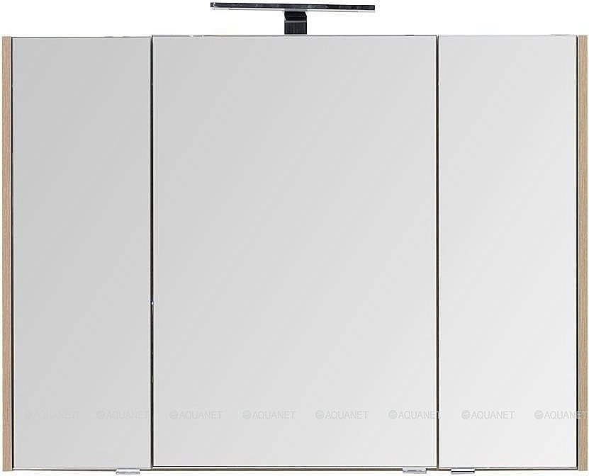 Зеркальный шкаф Aquanet Остин 105 дуб сонома купить в интернет-магазине сантехники Sanbest