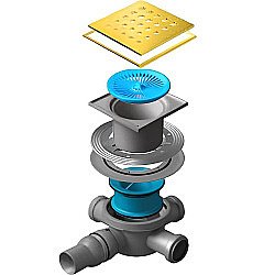 Душевой трап Pestan Confluo Standard 13000134 золото купить в интернет-магазине Sanbest