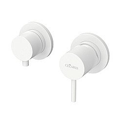 Смеситель для душа Cezares LEAF-VDIM3-L-BIO Белый матовый купить в интернет-магазине сантехники Sanbest