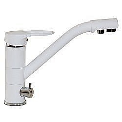 Смеситель для кухни MIXLINE ML-GS05 532453 белый купить в интернет-магазине сантехники Sanbest
