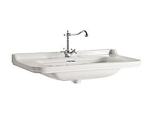 Раковина Kerasan Waldorf 60 4140K1bi*1 белая, заглушка хром купить в интернет-магазине Sanbest