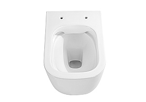 Унитаз подвесной Aquatek ЛУГАНО AQ2002-00+INS-0000012+KDI-0000016+KKI-0000002 белый, безободковый, с крышкой микролифт, с инсталляцией и кнопкой хром глянцевый купить в интернет-магазине Sanbest