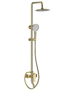 Душевая система WONZON & WOGHAND Line, Брашированное золото (WW-AE3354-BG) купить в интернет-магазине сантехники Sanbest