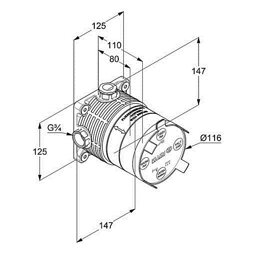 Душевая система Kludi Pure&Style 406300575 хром купить в интернет-магазине сантехники Sanbest