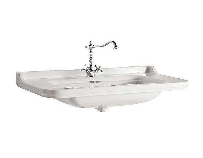 Раковина Kerasan Waldorf 60 4140K1bi*1 белая, заглушка хром купить в интернет-магазине Sanbest