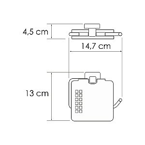 Держатель для туалетной бумаги WasserKRAFT Rhin K-8725 никель купить в интернет-магазине сантехники Sanbest