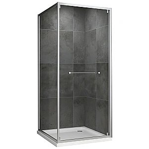 Душевой уголок ABBER Schwarzer Diamant AG0A090 90x90 стекло прозрачное/профиль хром купить в интернет-магазине Sanbest