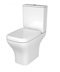 Унитаз напольный VitrA Polar 9843B003-7201 белый, с бачком, безободковый, с крышкой микролифт купить в интернет-магазине Sanbest