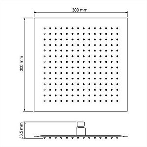 Верхний душ WasserKRAFT A118 купить в интернет-магазине сантехники Sanbest