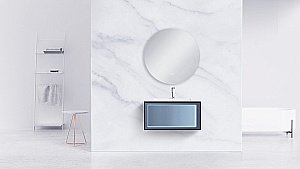 Тумба с раковиной Orans BC-9013 80 Matt Deep Ocean для ванной в интернет-магазине Sanbest