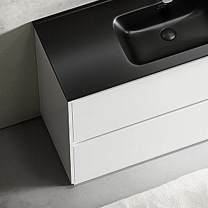 Тумба с раковиной Sancos Libra Floor 120 LB120F-1W белая для ванной в интернет-магазине Sanbest